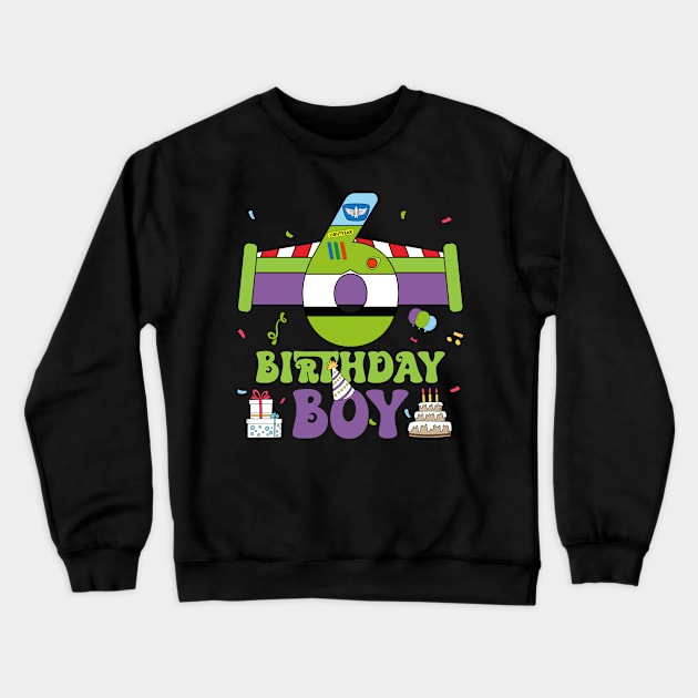 5th Birthday Boy Polical funny B-day Gift For Boys Kids Crewneck Sweatshirt by Patch Things All